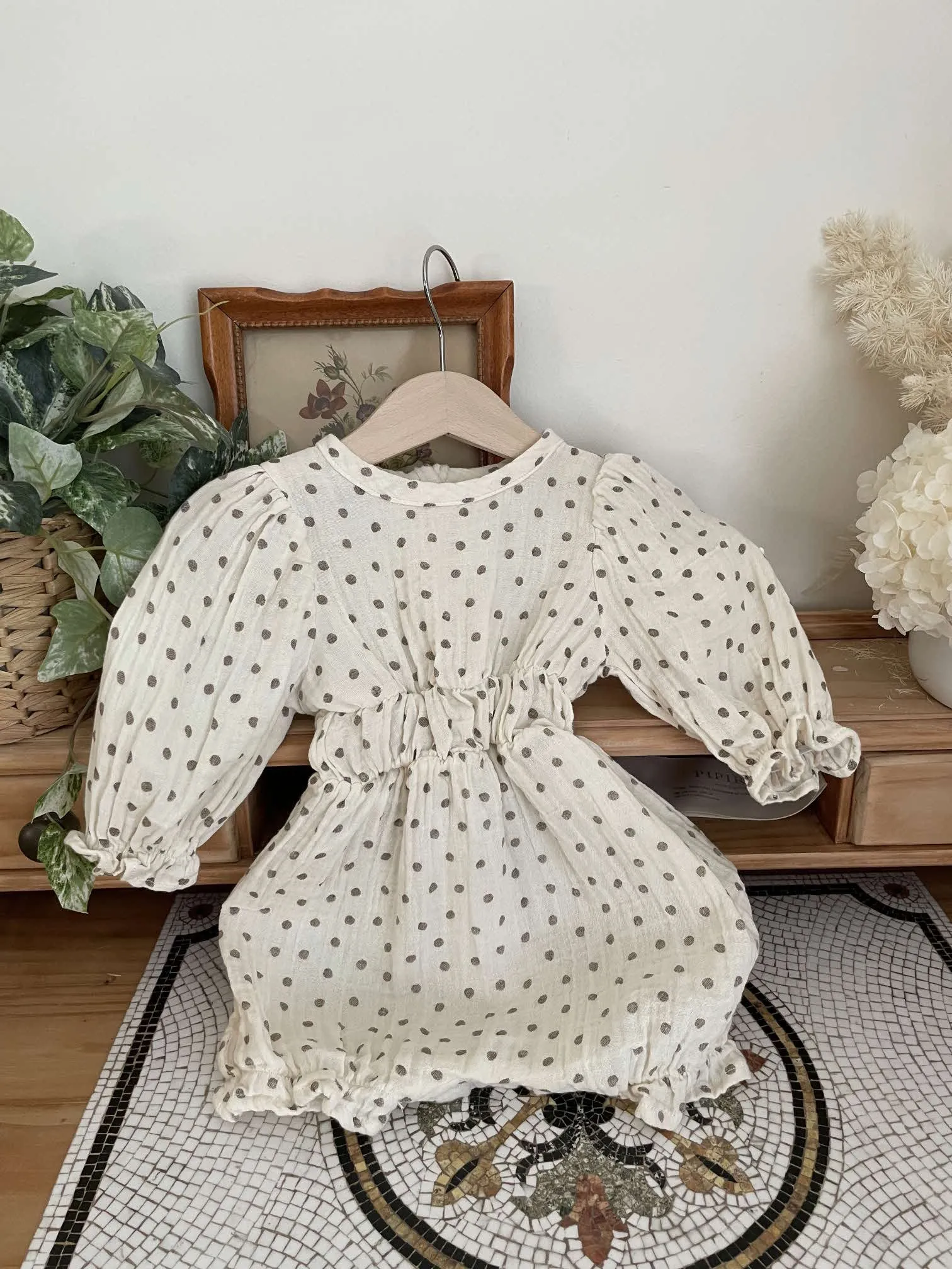 Band Shirring Romper