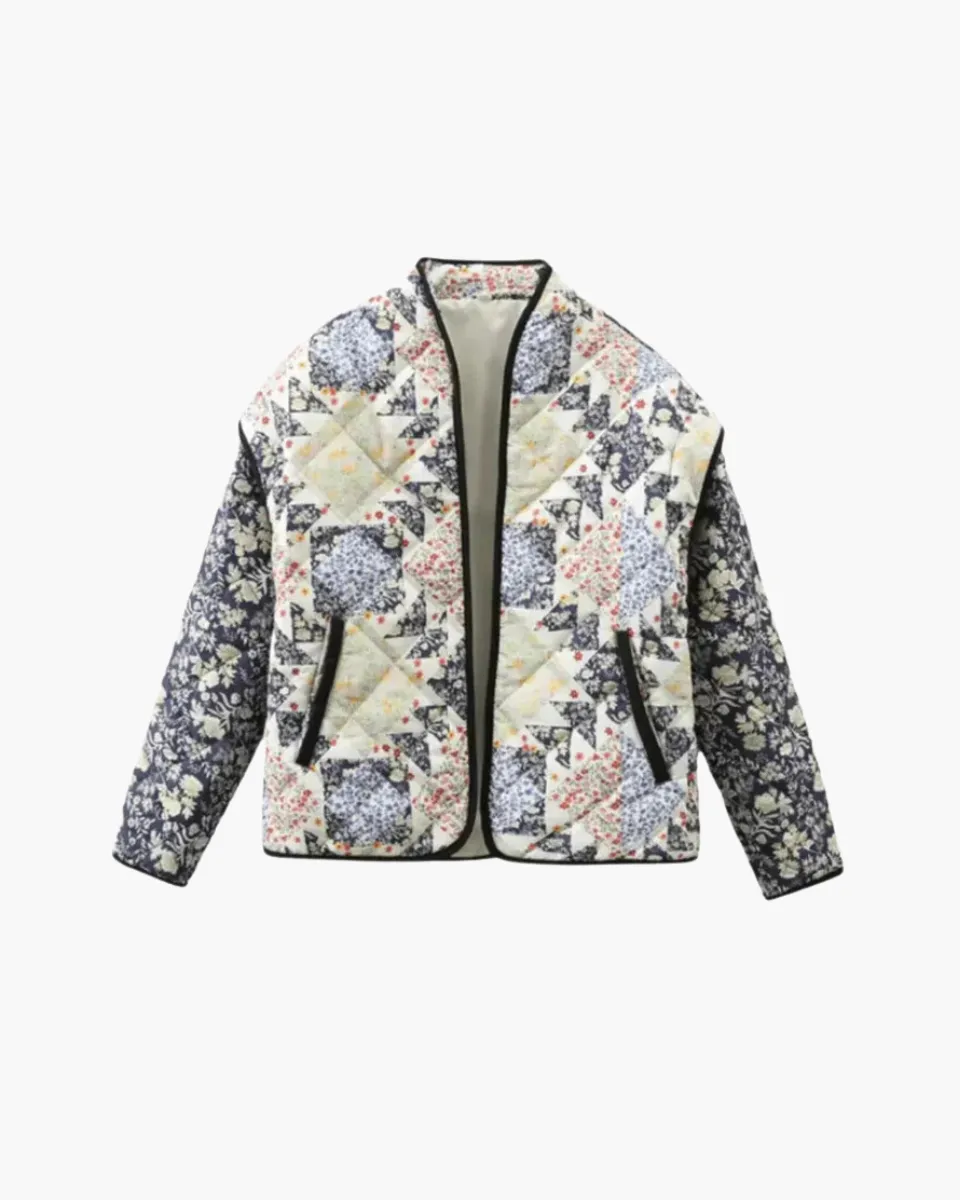Bellarosa – Patchwork floral prints – Quilted kimono