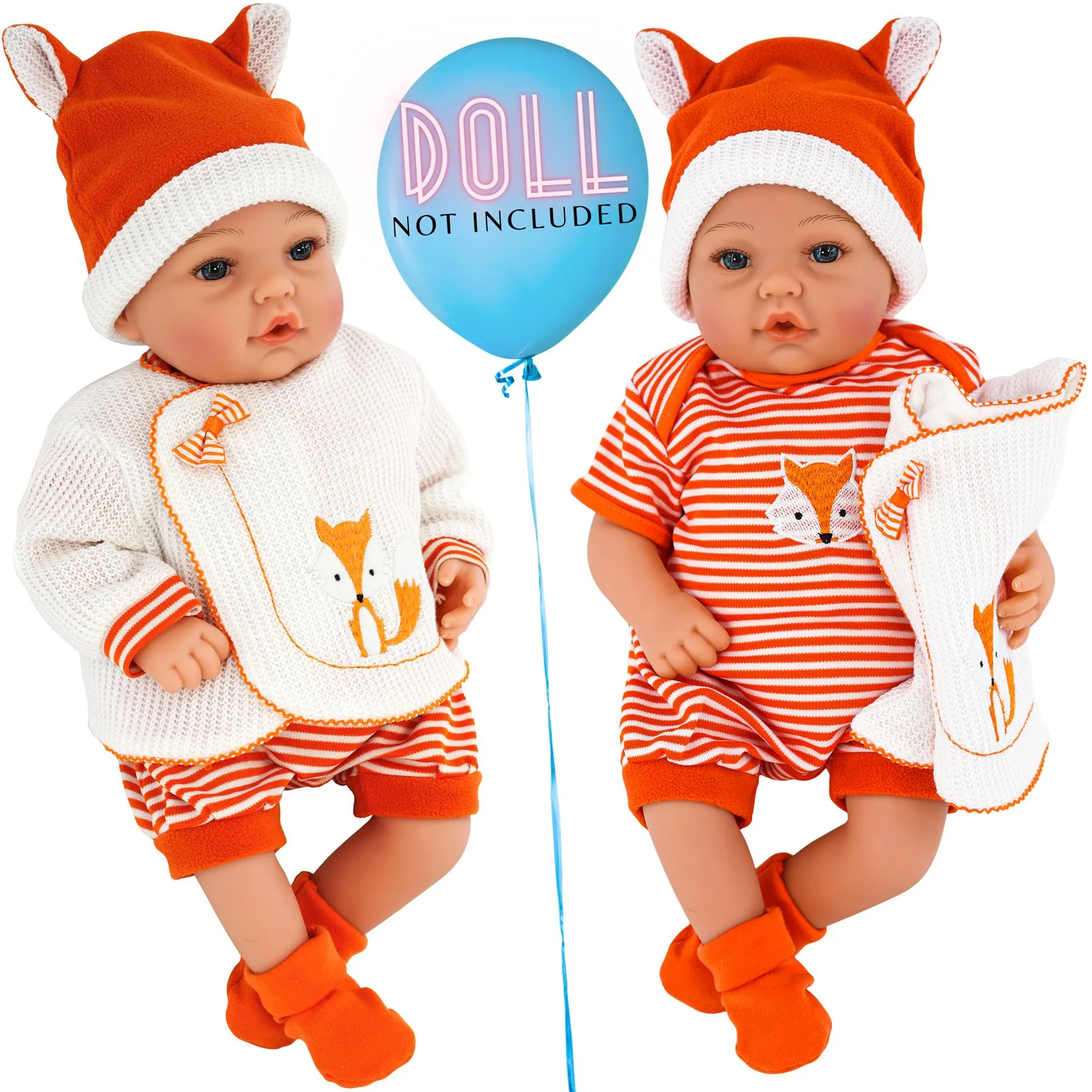 BiBi Outfits - Reborn Doll Clothes (Fox) (50 cm / 20")