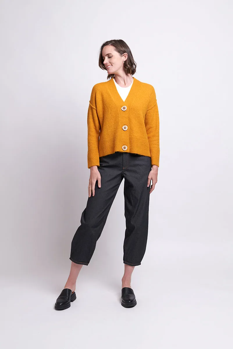Foil - No Slouch Cardigan Ochre | FO7652