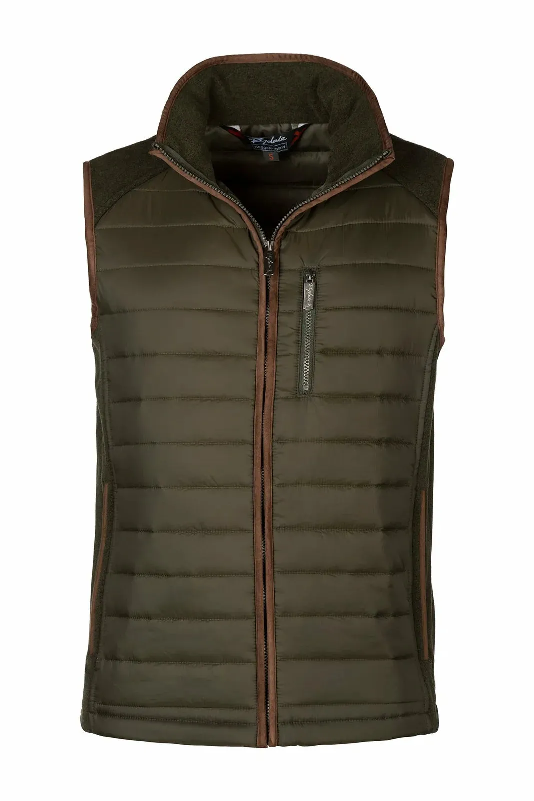 Huggate Hybrid Fleece Gilet Marl Navy
