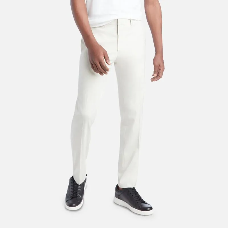 Kenneth Cole Reaction Mens Slim fit Dress Pants 36 / 29 White Solid Stretch