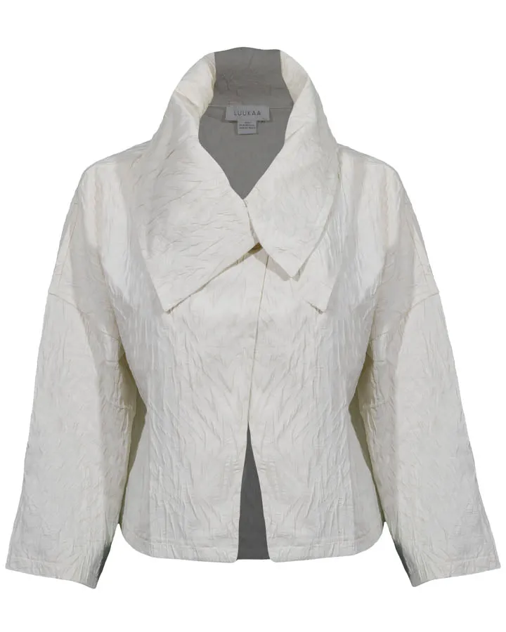 Luukaa Cropped Crinkle Jacket