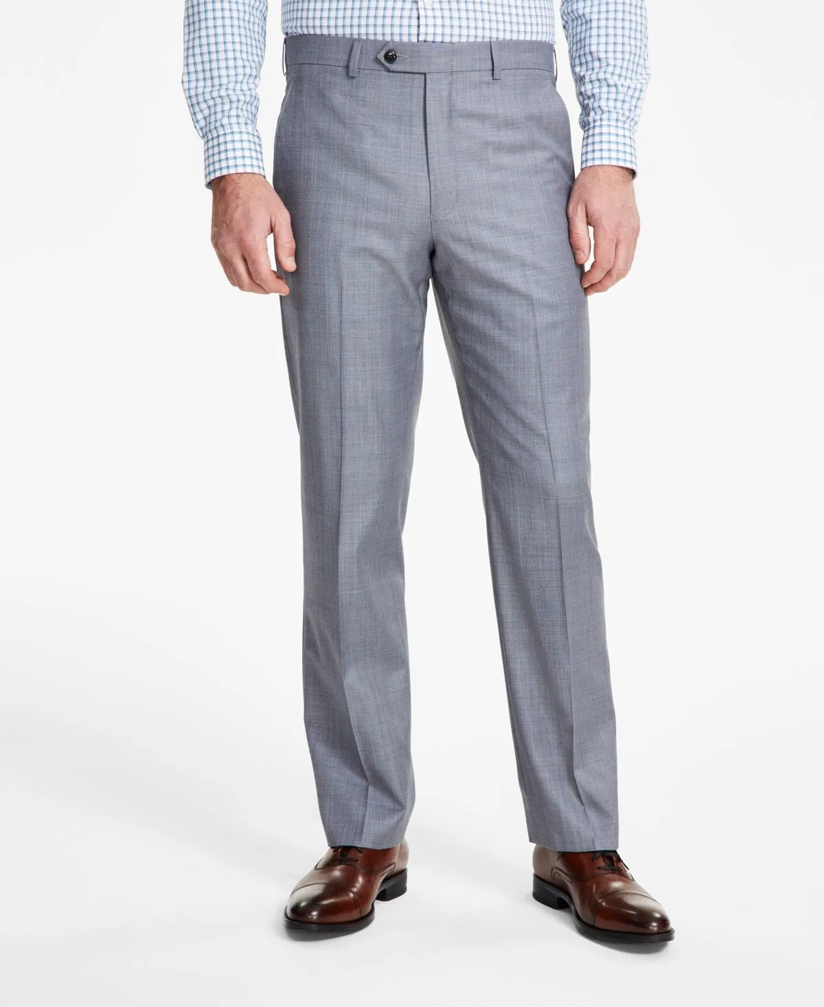 Michael Kors Mens Classic fit Dress Pants 38 / 30 Light Grey Solid Stretch
