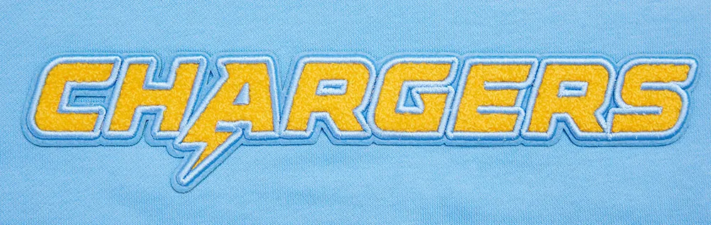 NFL LOS ANGELES CHARGERS CLASSIC WOMEN'S CROPPED PO HOODIE (UNIVERSITY BLUE)