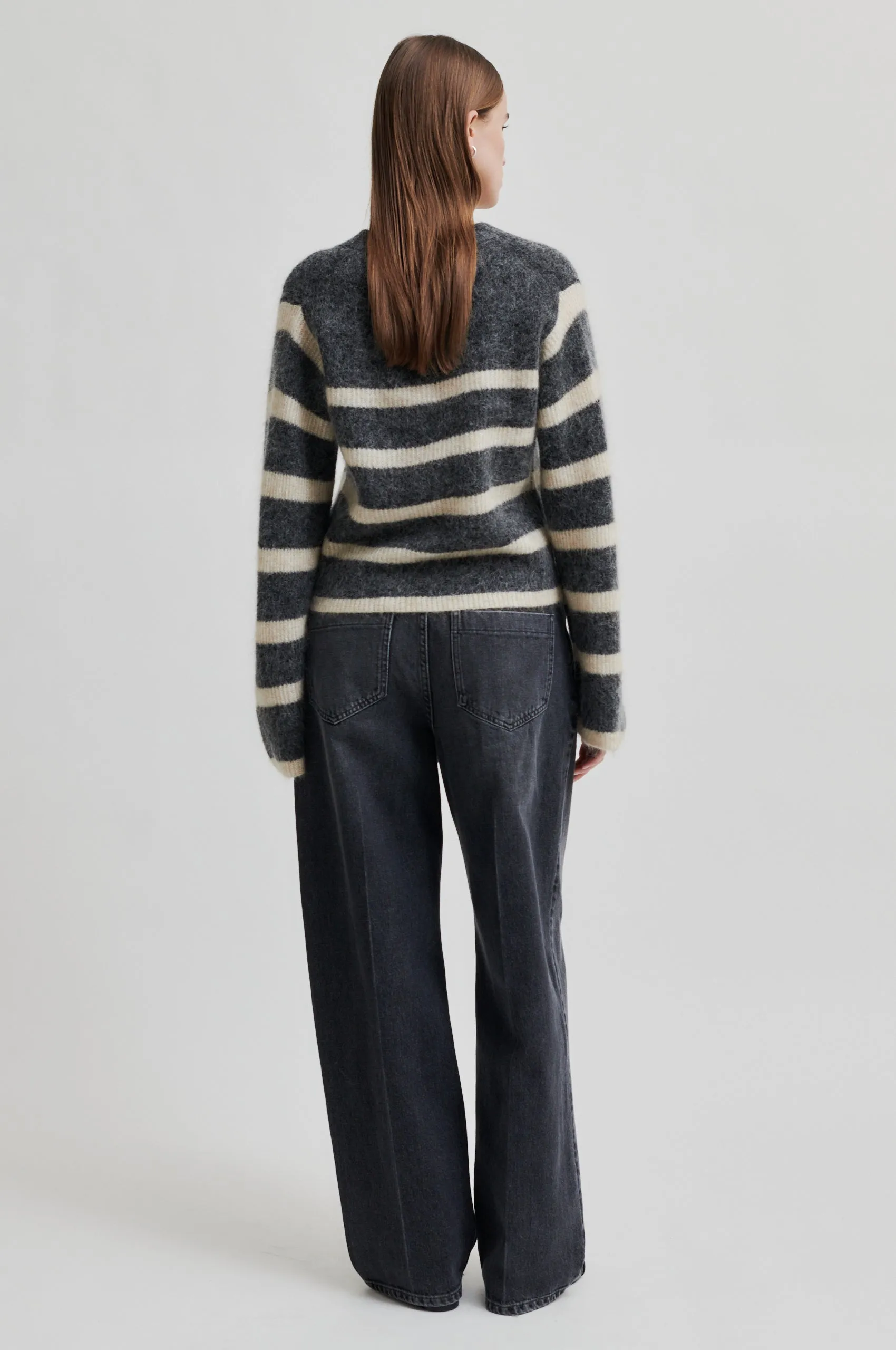 Ovalis Knit Wide Sleeve Cardigan - Volcanic Ash